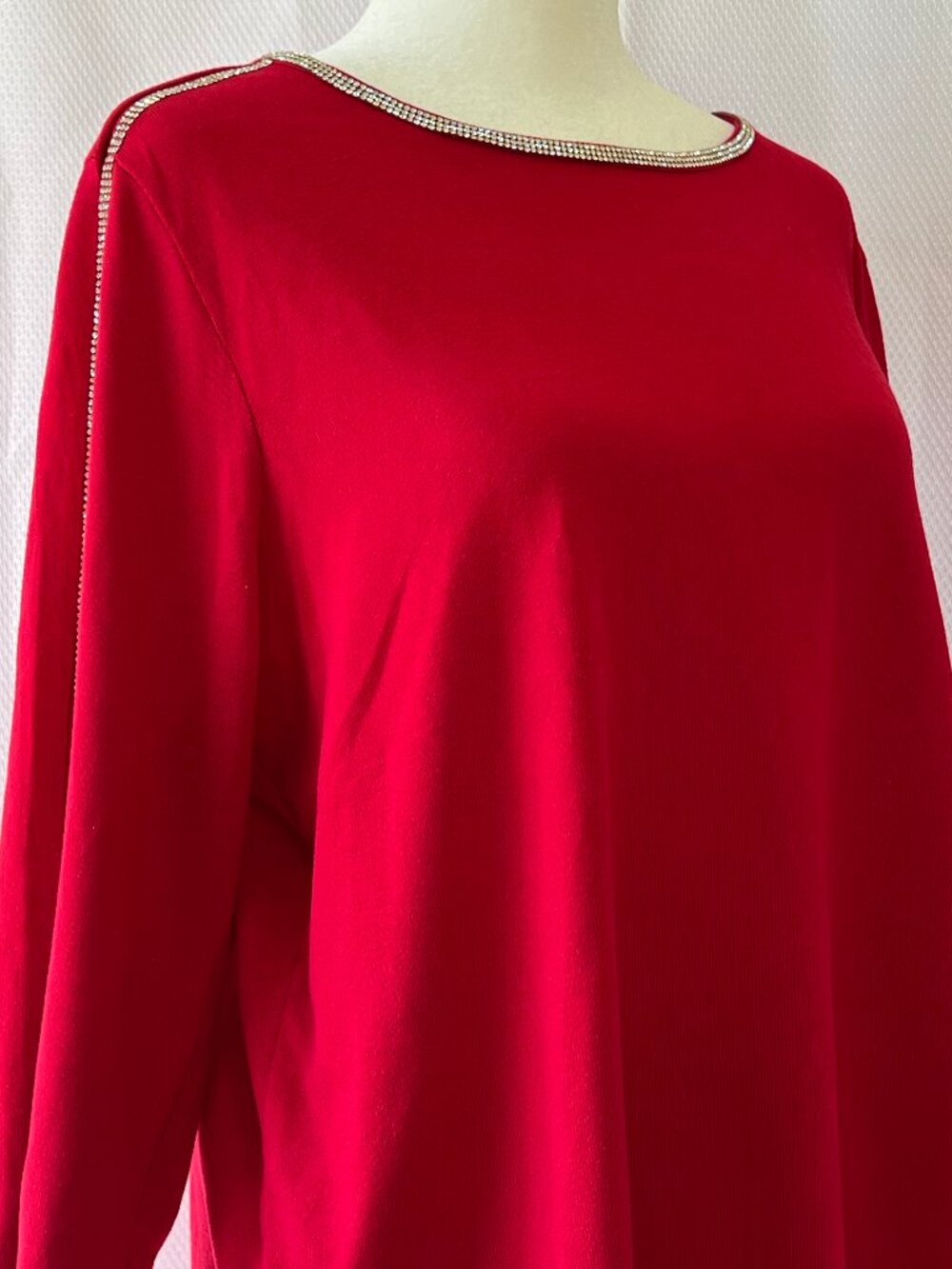 Love Scarlett Cherry Red Rhinstone Top